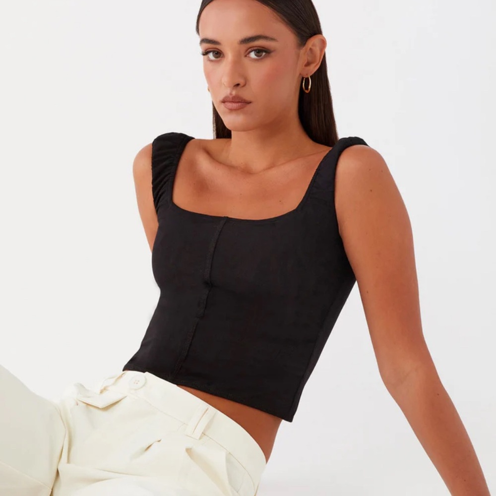 Peppermayo NWT Exclusive - Kaden Top - Black‎ Size 6